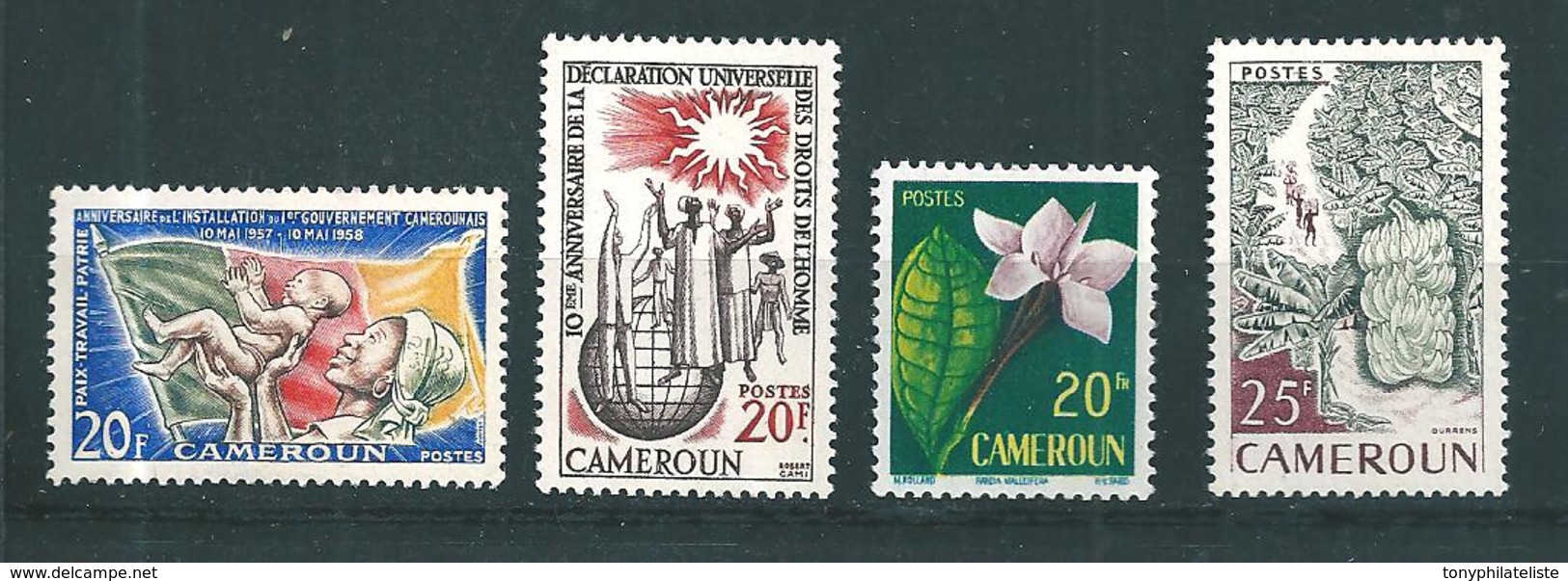 Colonies   Timbres Du Cameroun De 1958/59  N°305 A 307 + 309 Neufs ** - Used Stamps