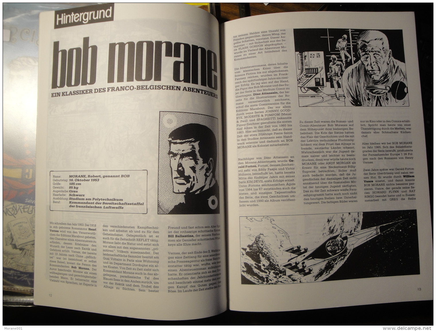 Quatre Pages Sur Bob Morane Et W. Vance In  Comic Spiegel En  Allemand  Tres Bon état Neuf - Bob Morane