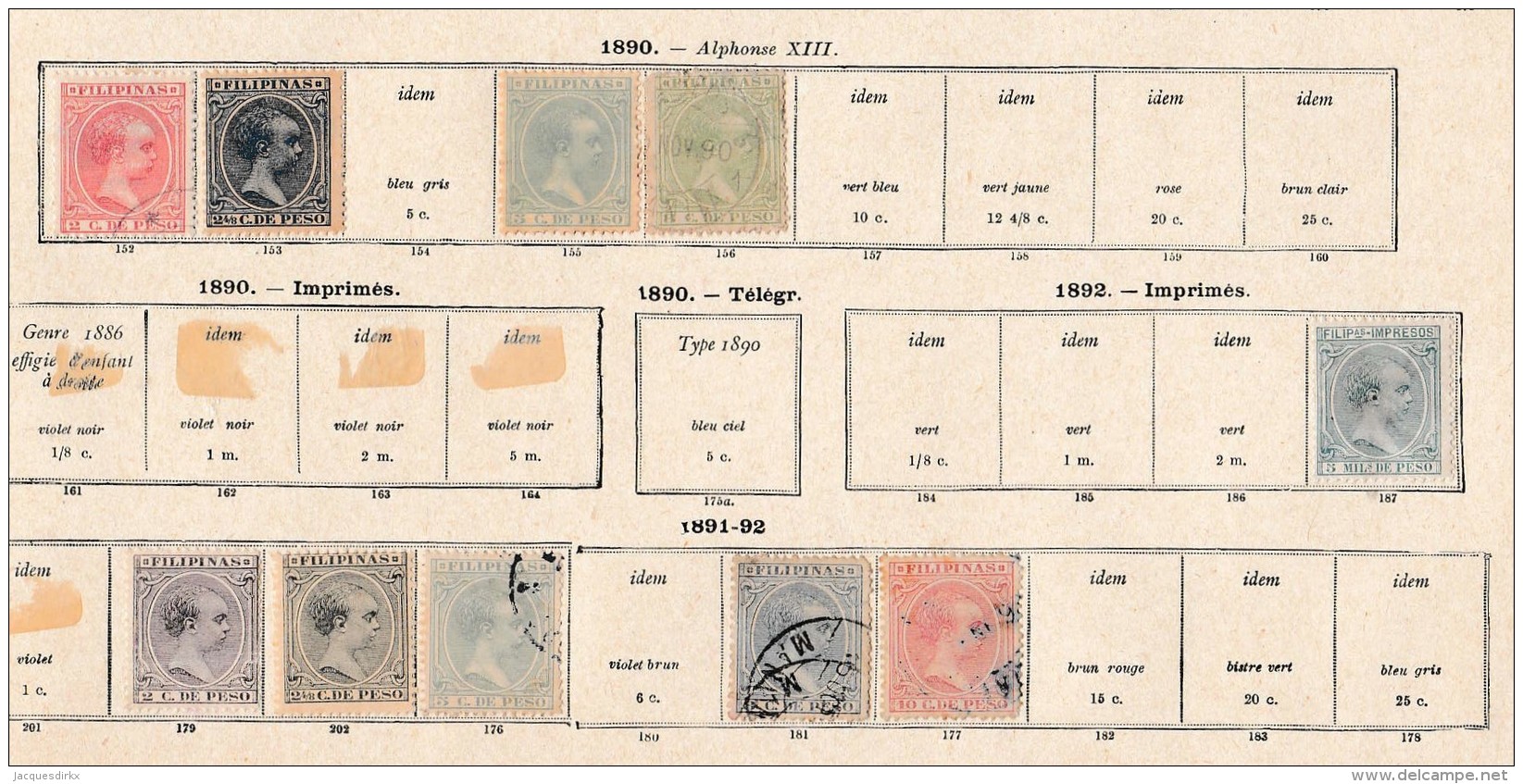 Philipinnes      .            Pagina Met Zegels       .          /           .    Page With Stamps - Filippijnen