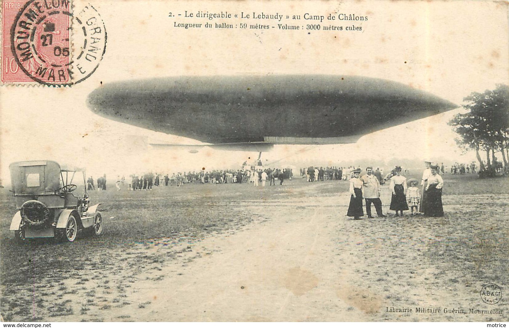 CAMP DE CHALONS - Le Dirigeable Le Lebaudy. - Luchtschepen