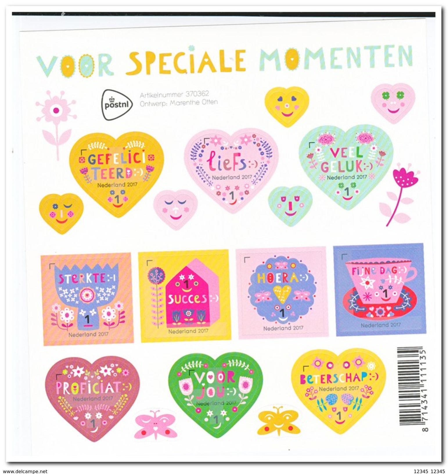 Nederland 2017, Postfris MNH, Special Moments, Speciale Momenten - Nuevos