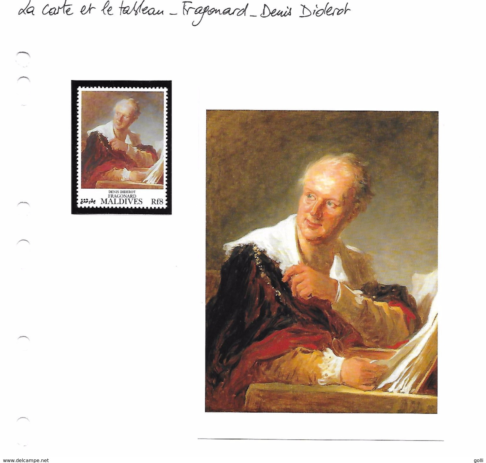 La Carte Et Le Tableau - Fragonard - Denis Diderot - Other & Unclassified