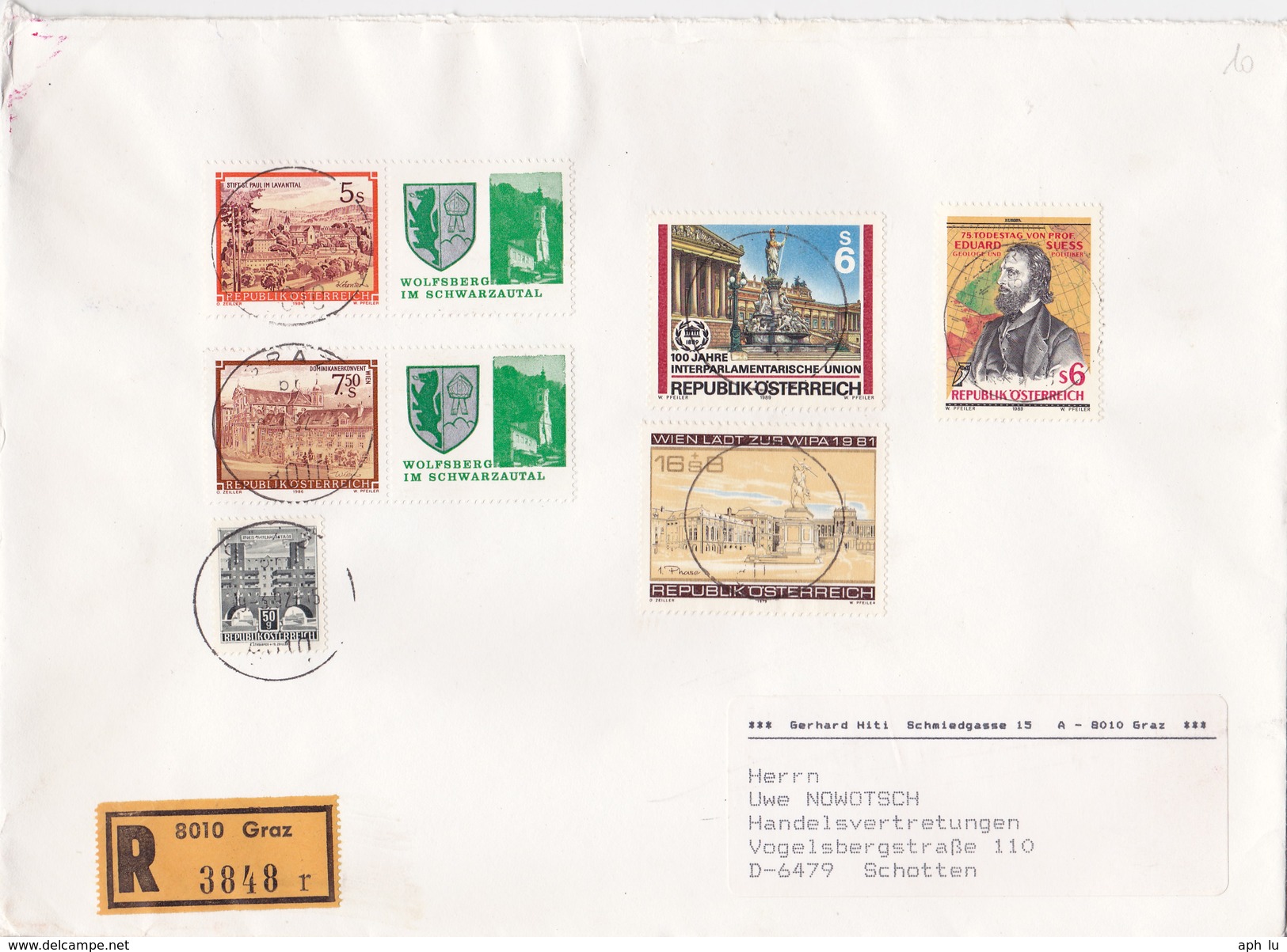 Österreich, 1992, R-Brief Von Graz Nach Deutschland (i073) - Covers & Documents