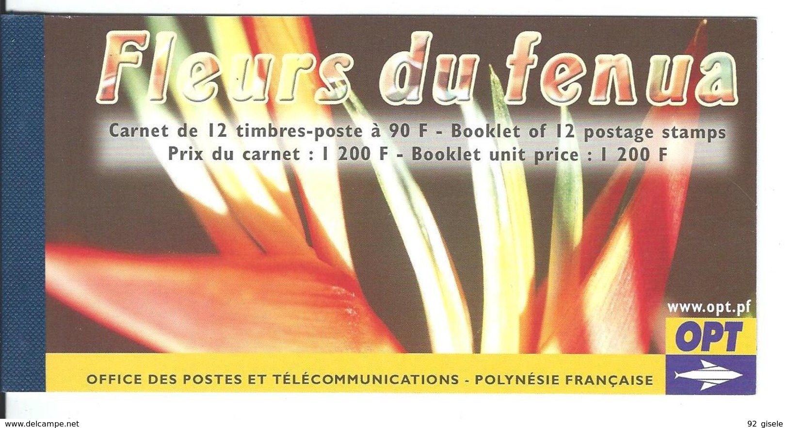 Polynésie Carnet YT C723 " Fleurs De Fenua " 2004 Neuf** - Carnets