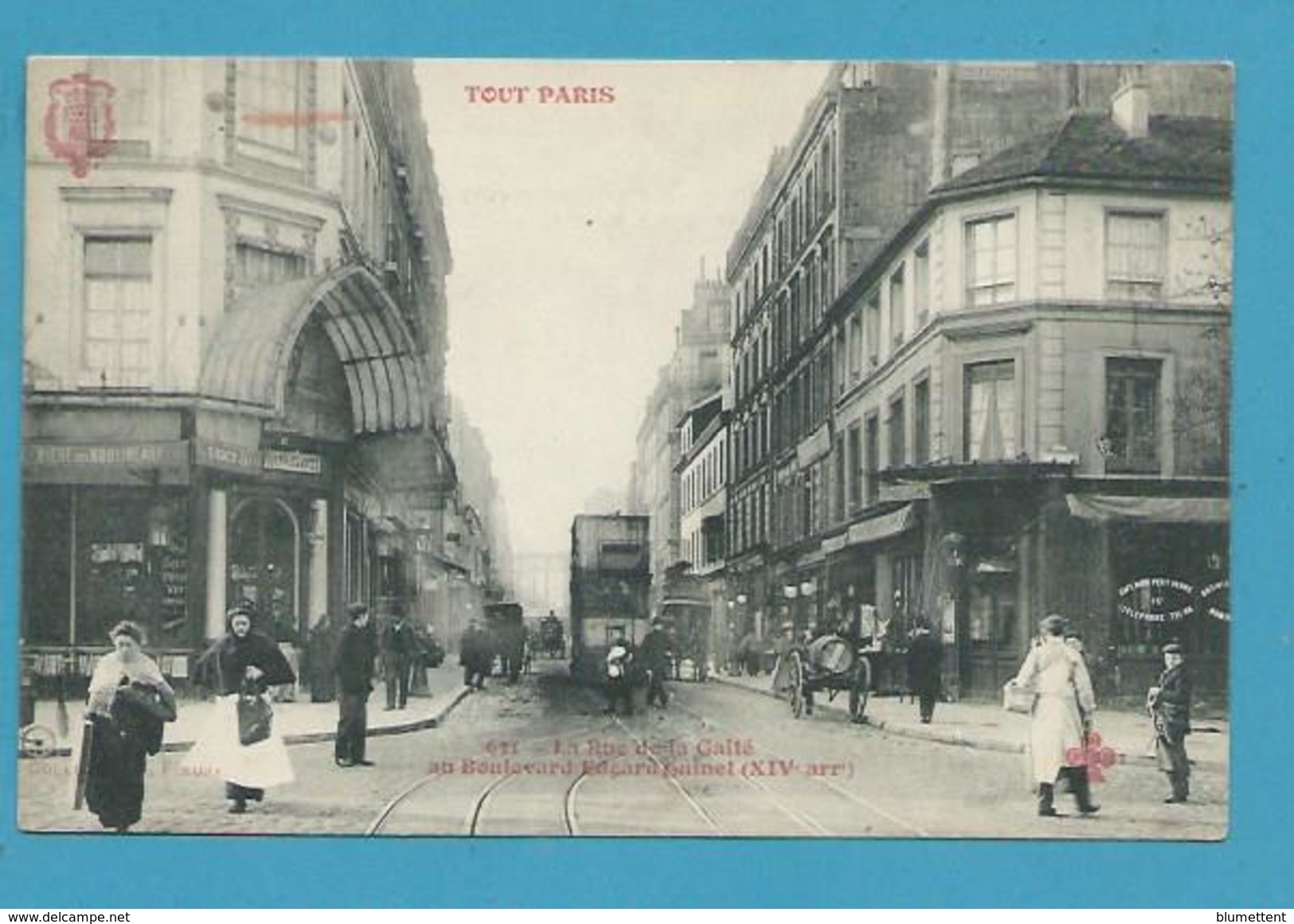 CPA TOUT PARIS 631 - Rue De La Gaîté (XIVème Arrt.) Edition FLEURY - Distrito: 14