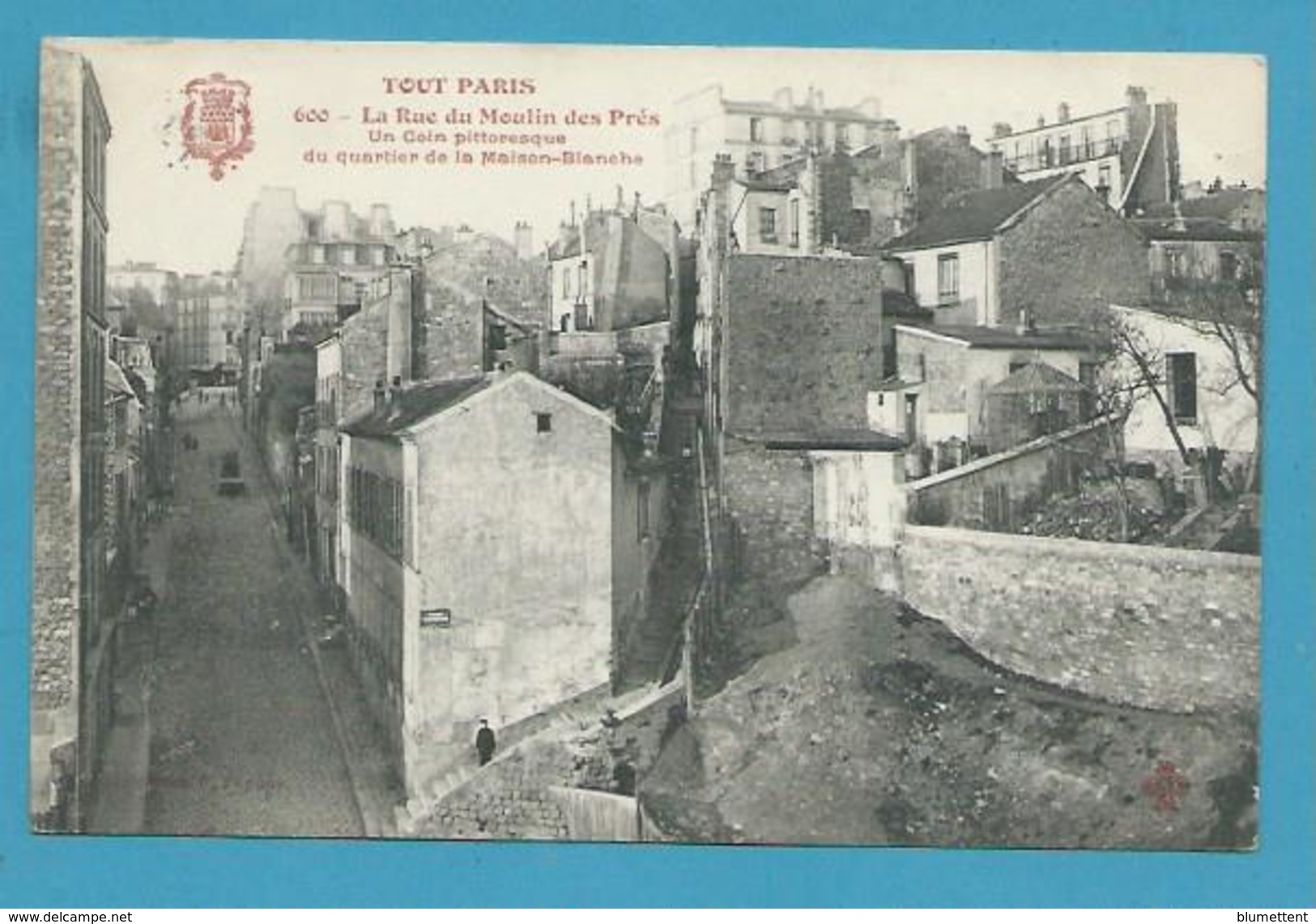 CPA TOUT PARIS 600 - La Rue Du Moulin Des Près Quartier De La Maison-Blanche (XIIIème Arrt.) Edition FLEURY - District 13