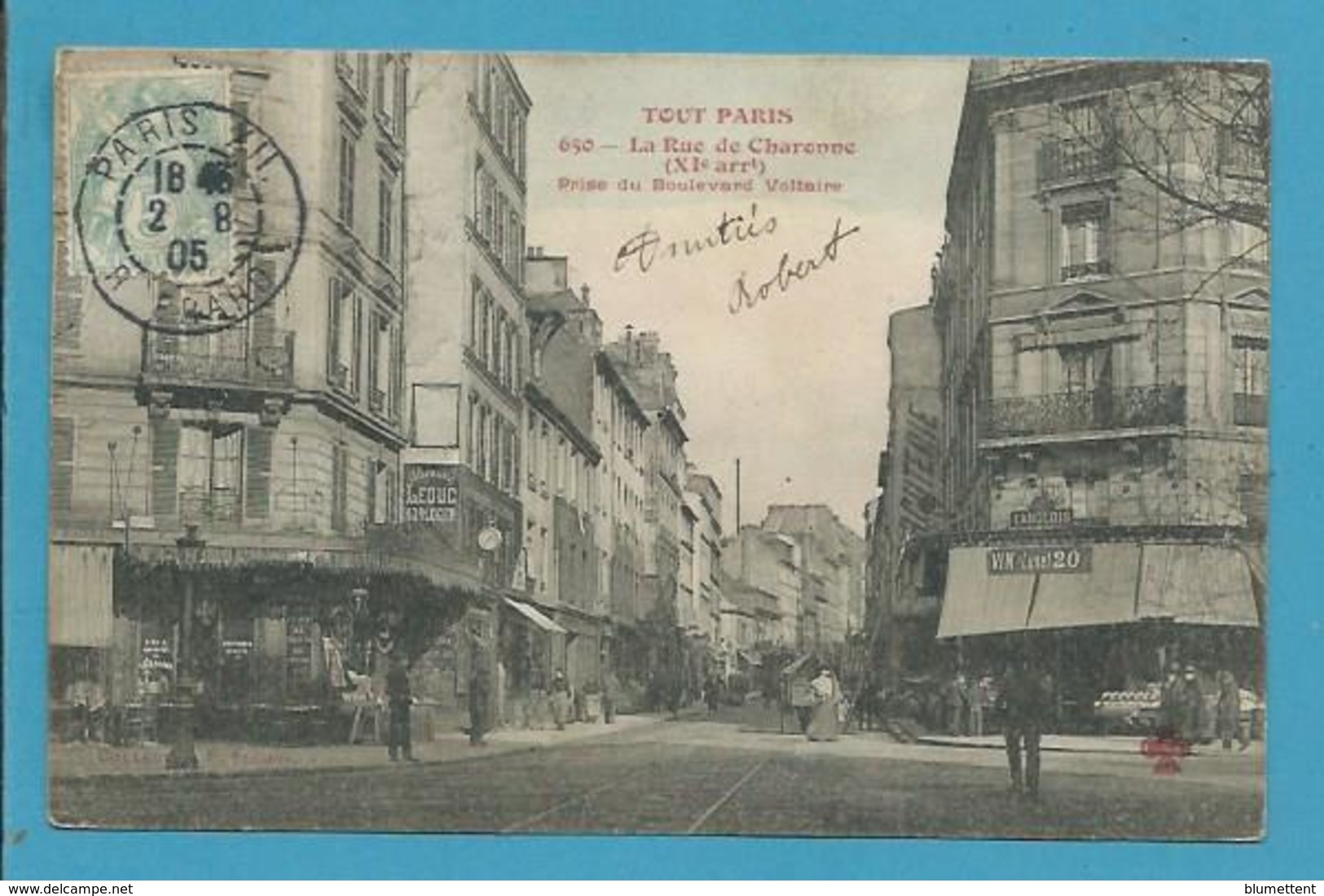 CPA TOUT PARIS 650 - Rue De Charonne (XIème Arrt.) Edition FLEURY - District 11