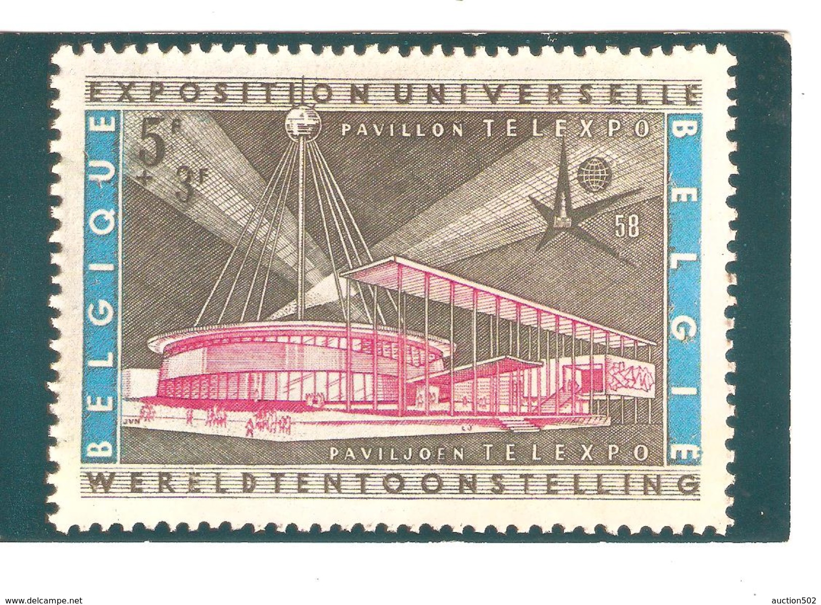 TP 1047(2)-1048-1049 S/CP Exposition De Bruxelles 1958 C.BXL EXPO 25/8/1958 V.Dover England PR4316 - 1958 – Brüssel (Belgien)