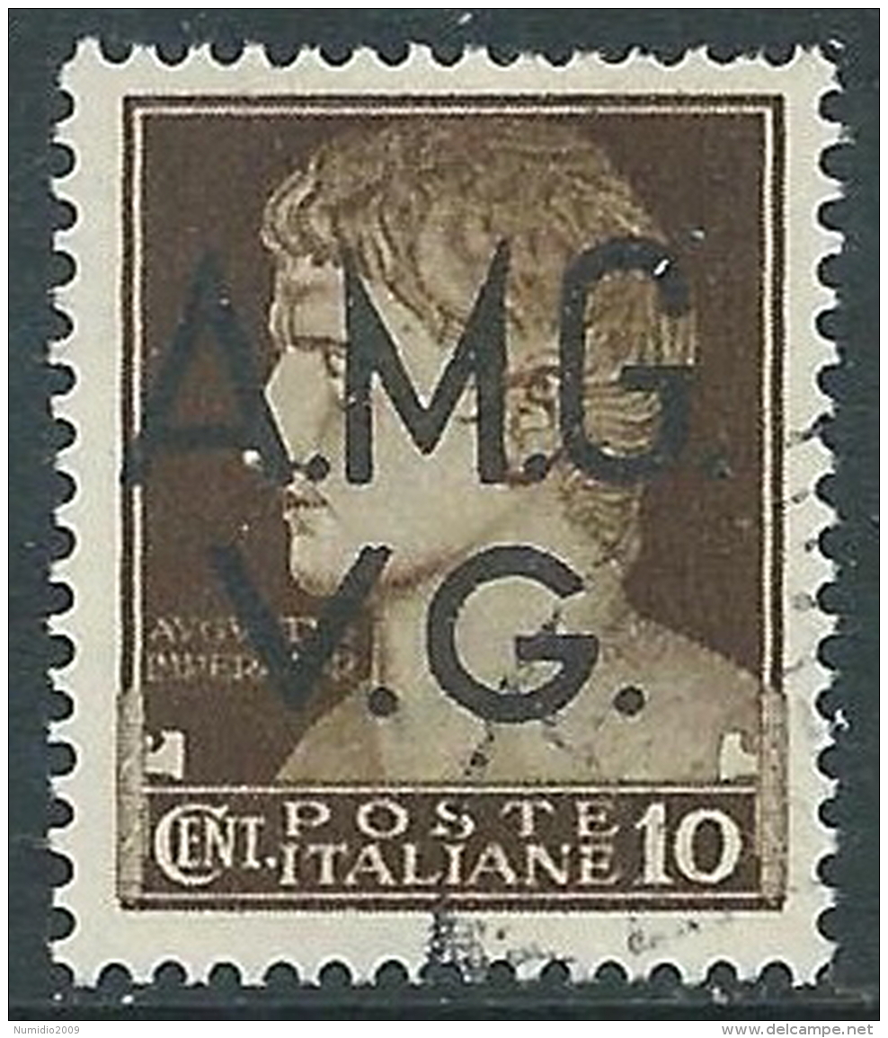 1945-47 TRIESTE AMG VG USATO IMPERIALE 10 CENT CORONA - L1 - Used