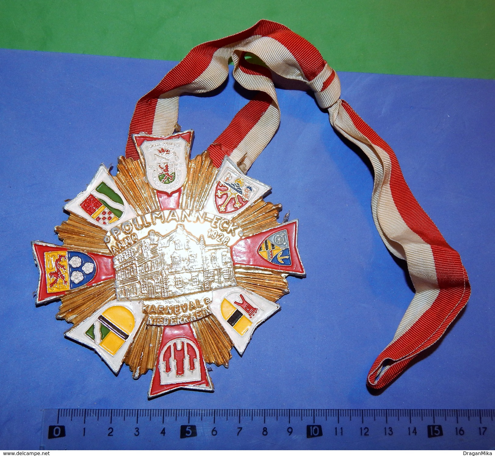 Huge ''Schutz'' Medal: POLLMANN-ECK ANNO 1928. KARNEVAL & NIEDERRHEIN - Carnaval