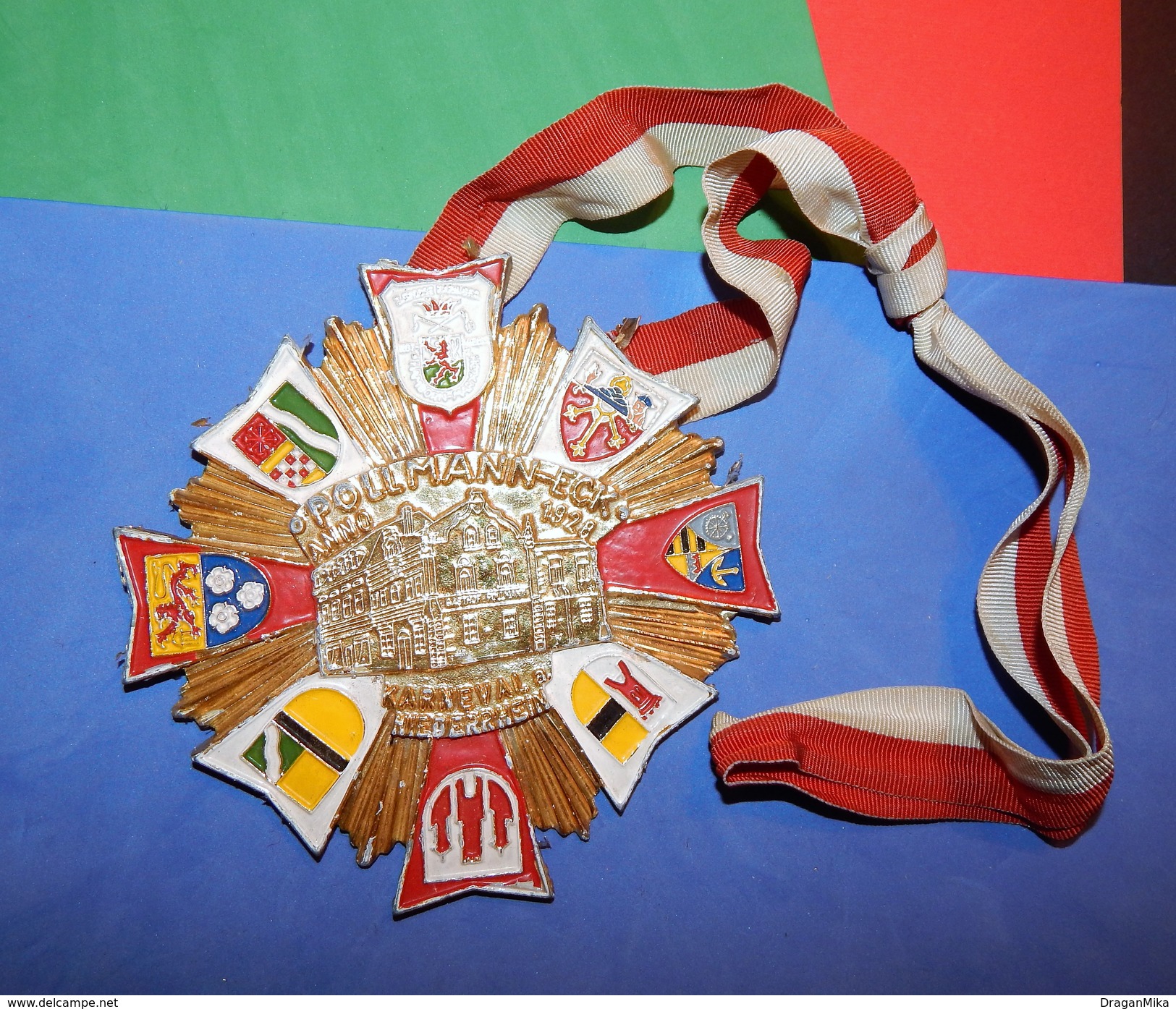 Huge ''Schutz'' Medal: POLLMANN-ECK ANNO 1928. KARNEVAL & NIEDERRHEIN - Carnaval