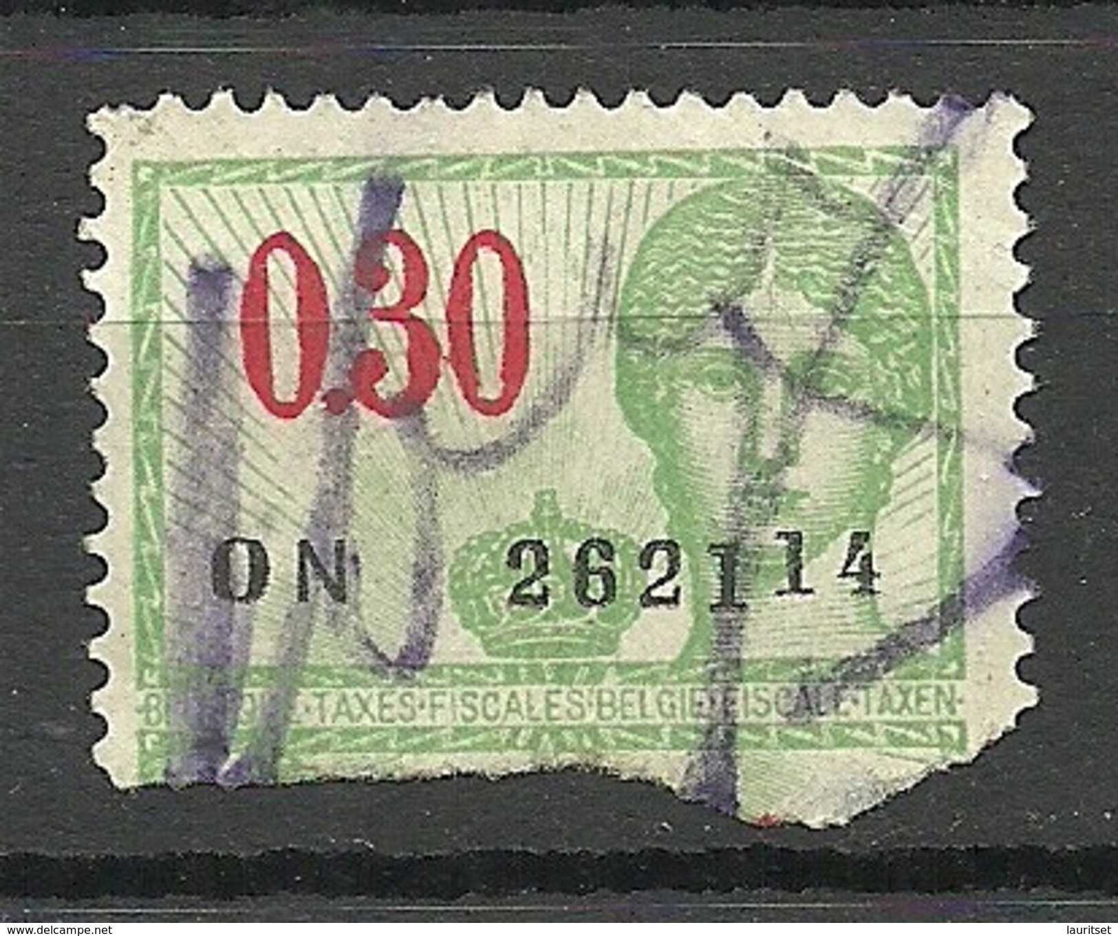 BELGIEN Belgium Revenue Tax Steuermarke O - Timbres