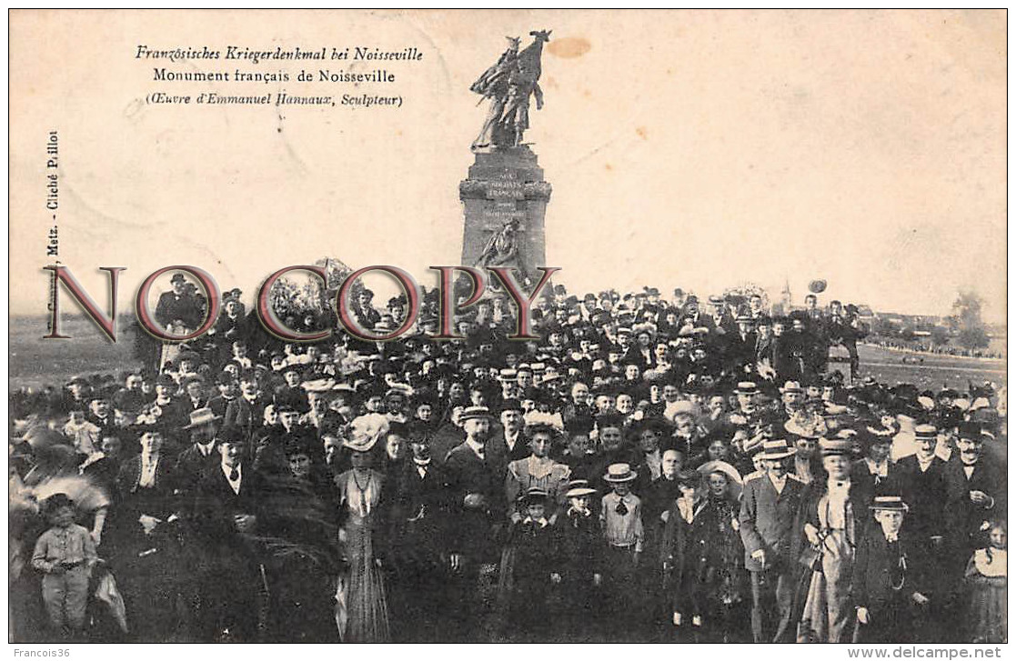 (57) Monument Français De Noisseville - Oeuvre D'Emmanuel Hannaux Sculpteur - Ed. Metz 1908 - Metz