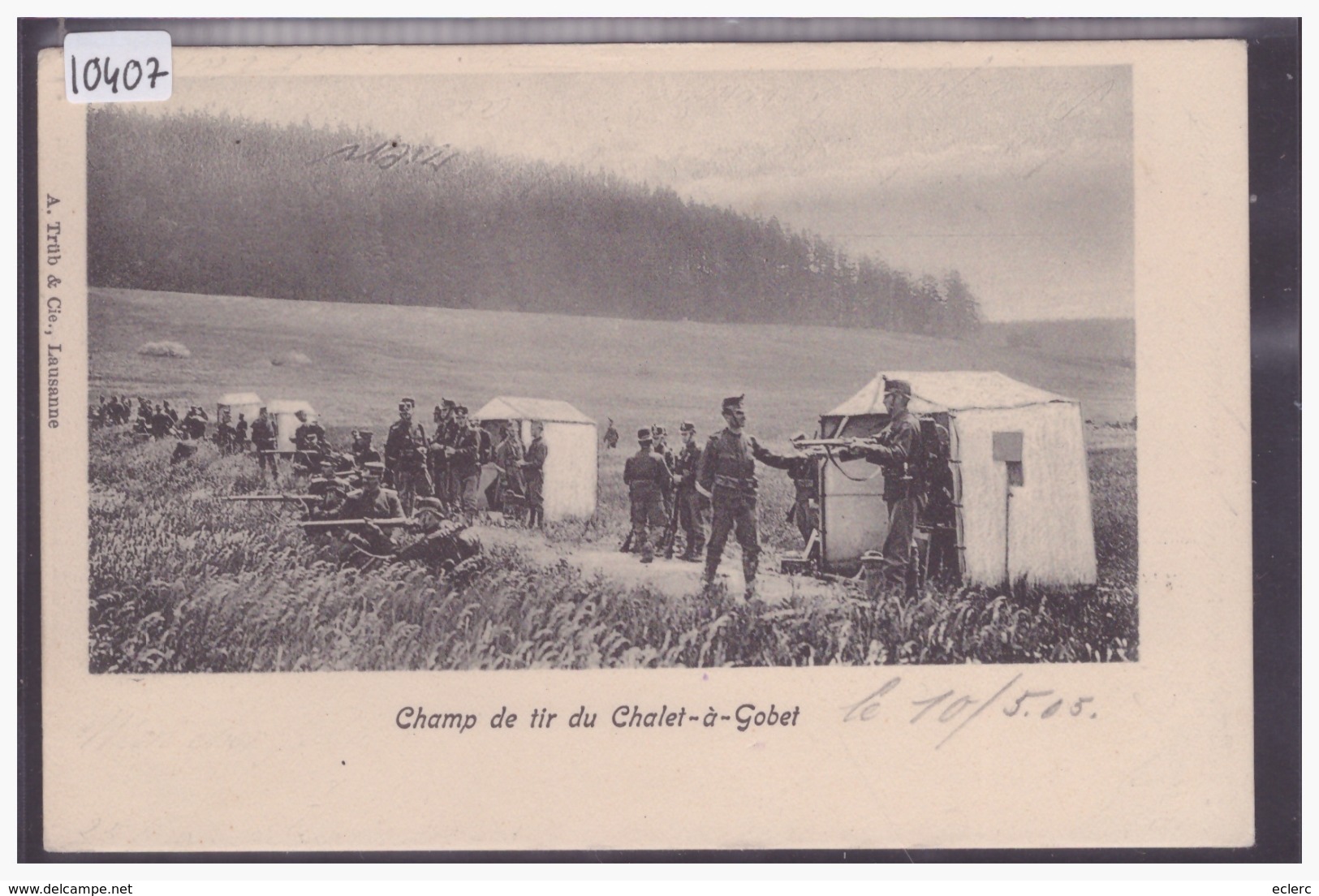 DISTRICT DE LAUSANNE - ARMEE SUISSE - MILITAIRES AU CHALET A GOBET - TB - Lausanne