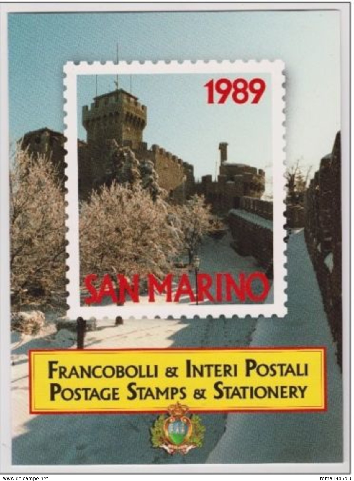 SAN MARINO 1989 FOLDER ANNATA COMPLETA + INTERI POSTALI ** MNH - Annate Complete