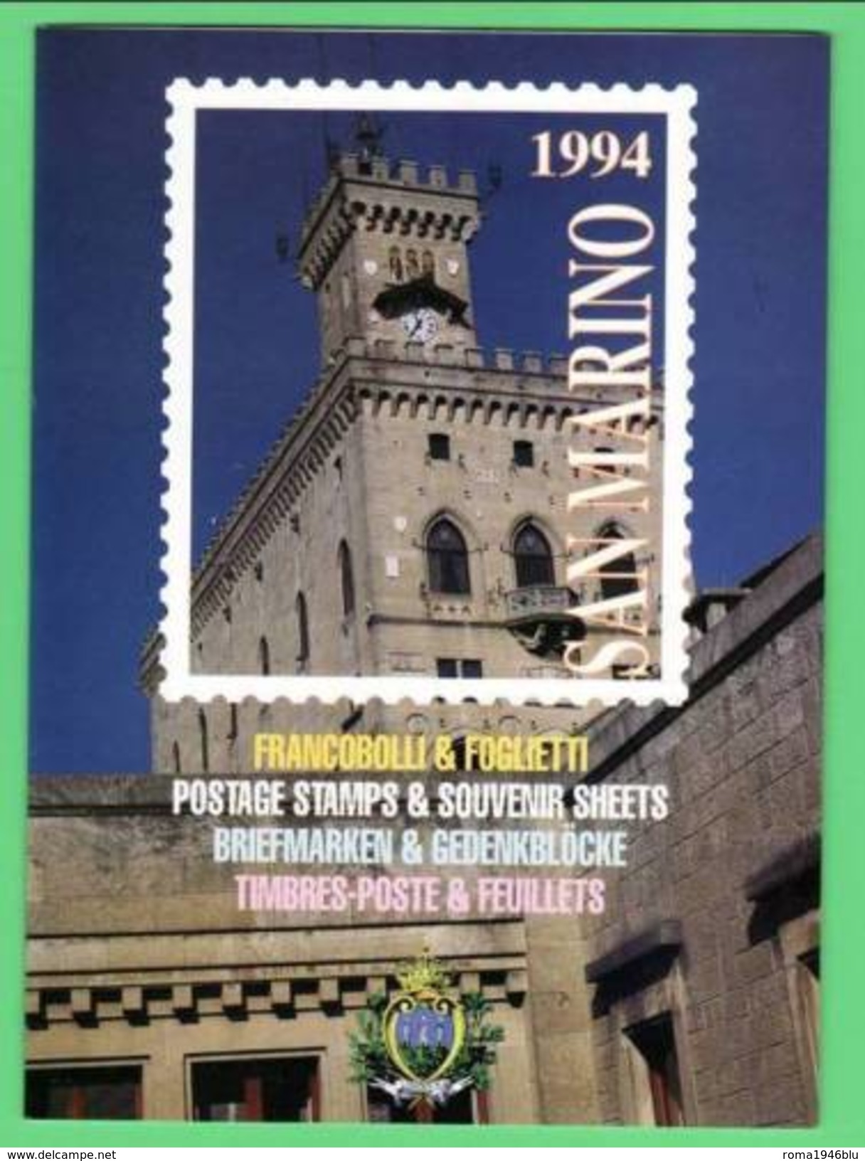 SAN MARINO 1994 FOLDER  ANNATA COMPLETA + 2 BF** MNH - Années Complètes