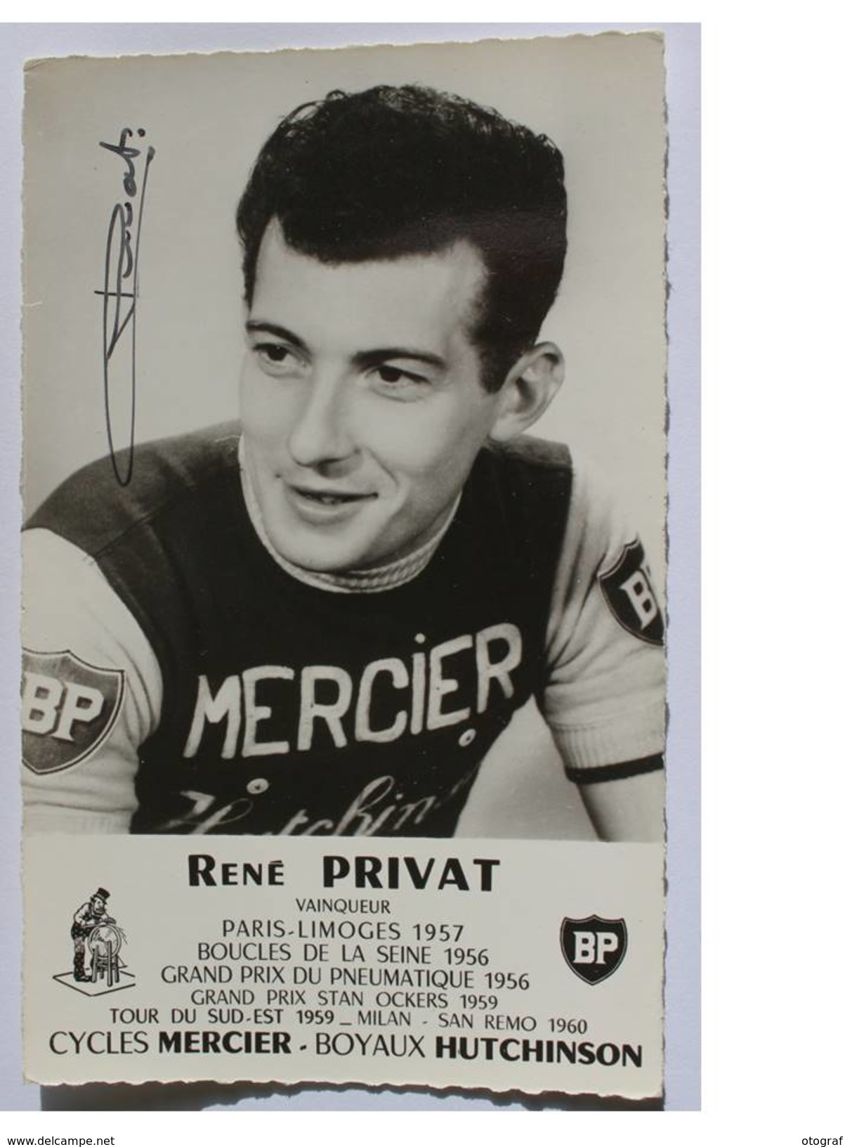 Cyclisme - René PRIVAT - Dédicace - Hand Signed - Autographe Authentique  - - Cyclisme