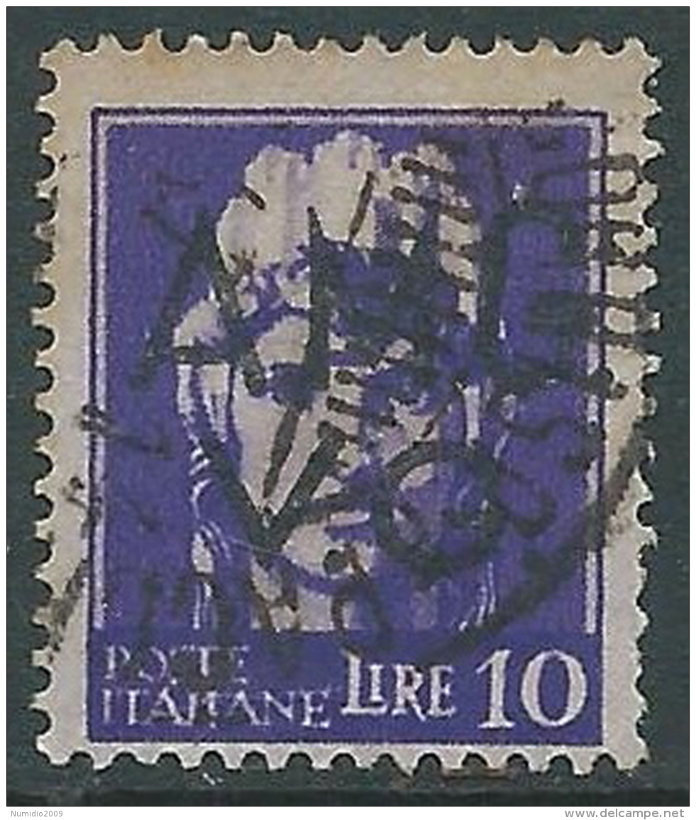 1945-47 TRIESTE AMG VG USATO IMPERIALE 10 LIRE - L13 - Gebraucht