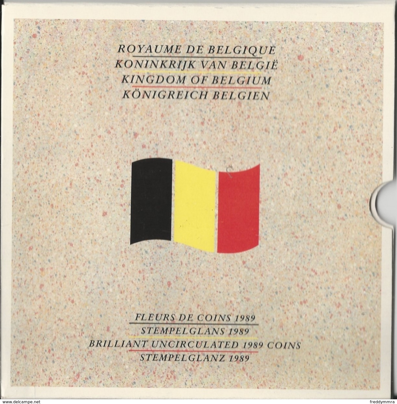 Belgique: Fleurs De Coins 1989 - FDEC, BU, BE & Münzkassetten