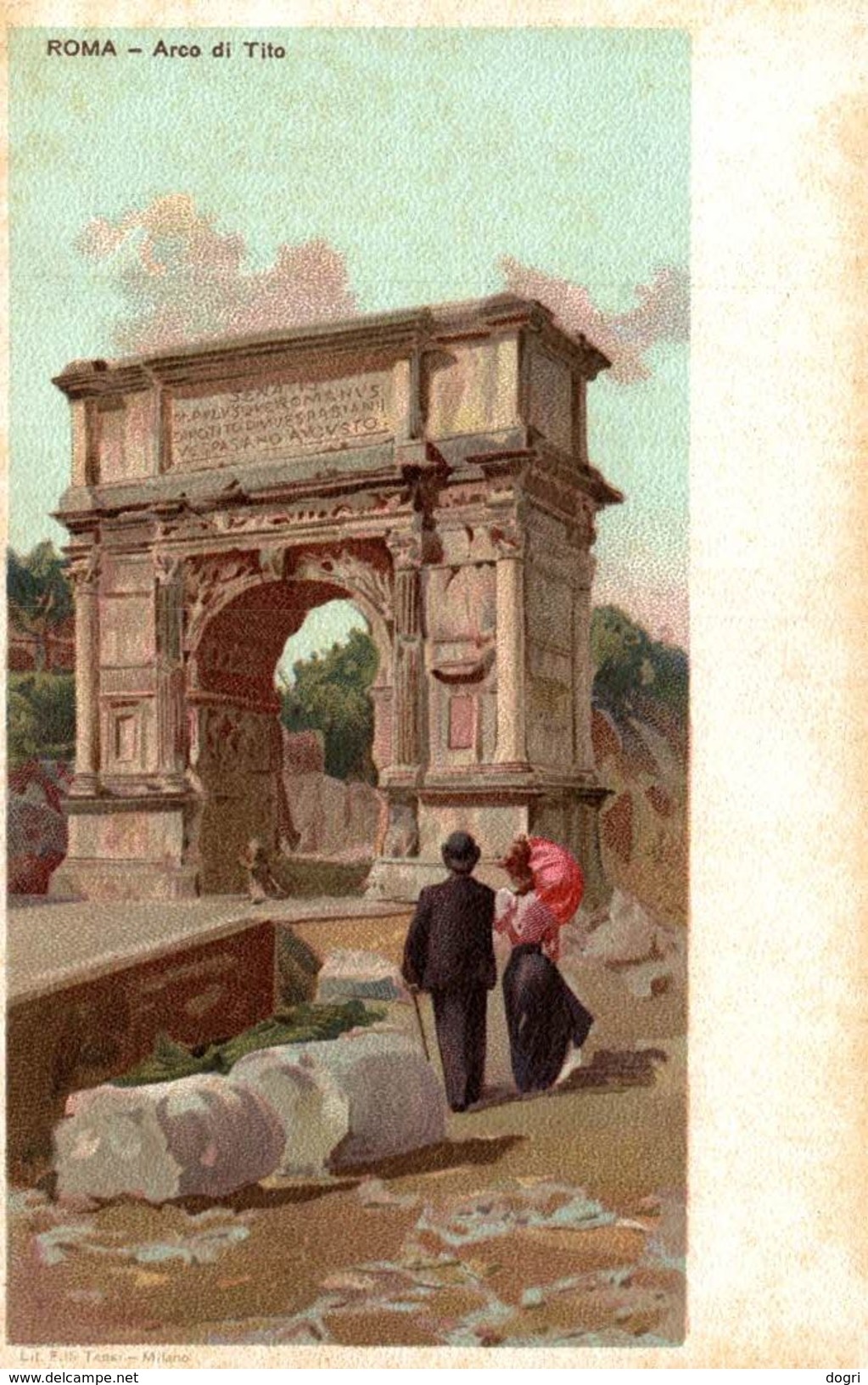 Roma - Lotto 12 cartoline artistiche - 9x14 cm.  (Vedi 24 foto)