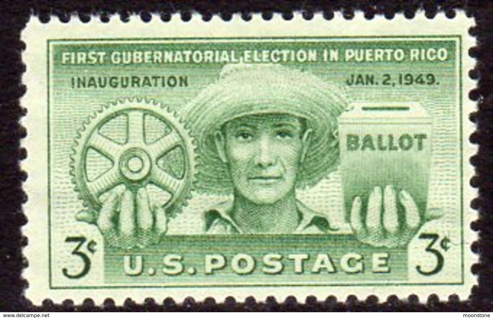 USA 1949 1st Puerto Rico Governor's Election, MNH (SG 980) - Unused Stamps