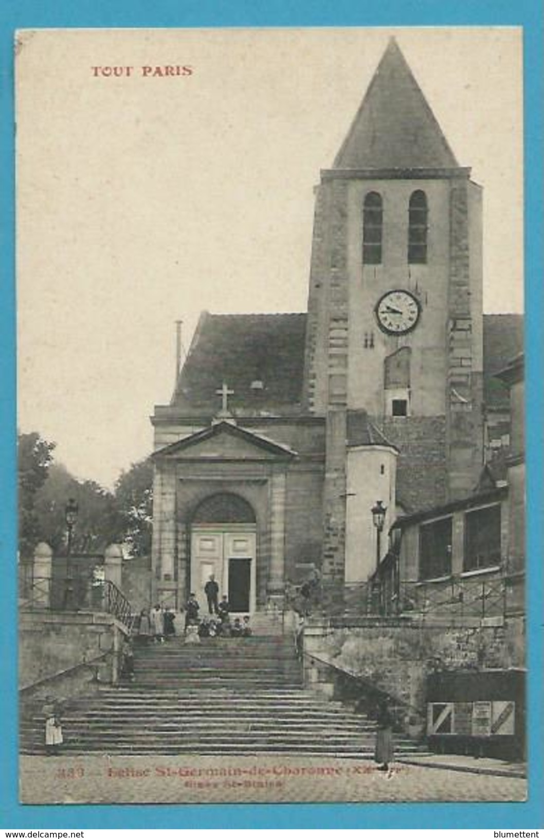 CPA TOUT PARIS 339 - Eglise St-Germain-de-Charonne Place St-Blaise (XXème Arrt.) Edition FLEURY - Arrondissement: 20