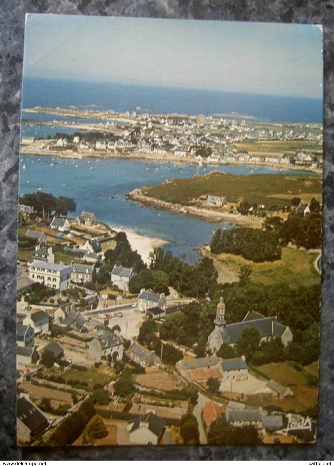 KERSAINT-PORTSALL (29).VUE AERIENNE GENERALE.CIRCULE EN 1978. - Kersaint-Plabennec