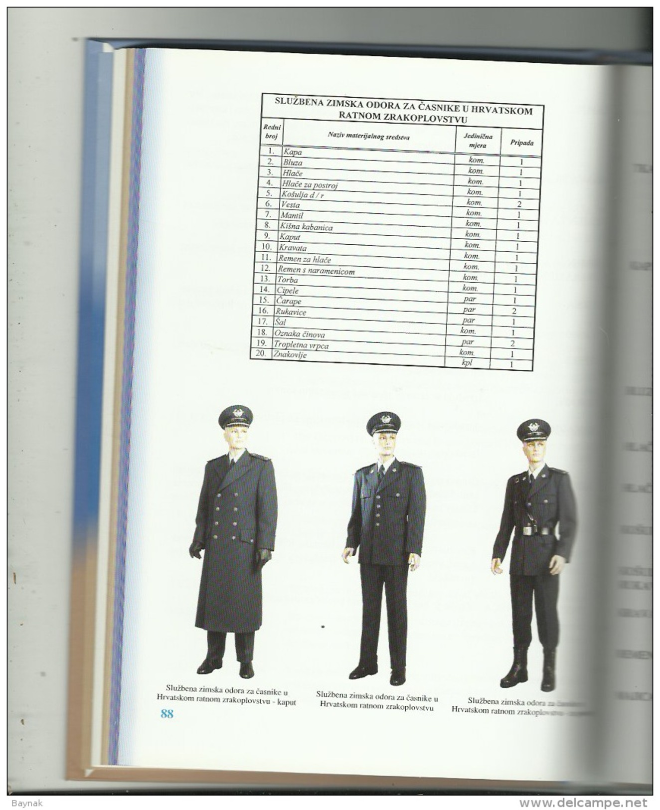 CROATIA    --  BOOK  --  144 PAGES  --  CROATIAN ARMY  -  UNIFORMEN, RANKS  --  VOJNE ODORE OR. SNAGA REPUBLIKE HRVATSKE