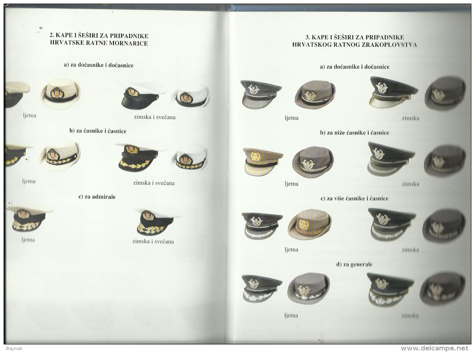 CROATIA    --  BOOK  --  144 PAGES  --  CROATIAN ARMY  -  UNIFORMEN, RANKS  --  VOJNE ODORE OR. SNAGA REPUBLIKE HRVATSKE