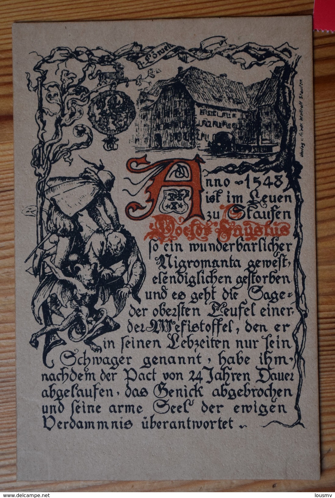 Staufen - Dr Augustus Gasthaus - Zum Löwen... 1548 - (n°7709) - Staufen