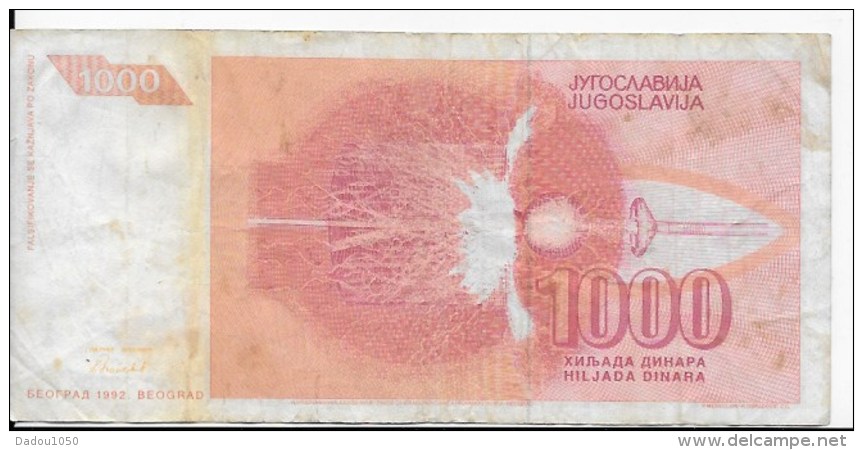 Lot 5 billets JUGOSLAVIJA