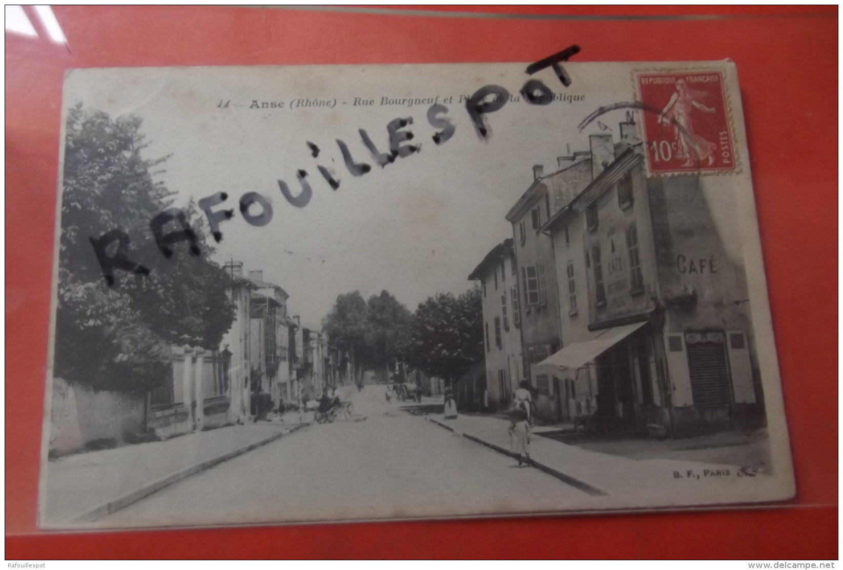 Cp  Anse  Rue Bourgneuf Et Place De La Republique Animé N 14 - Anse