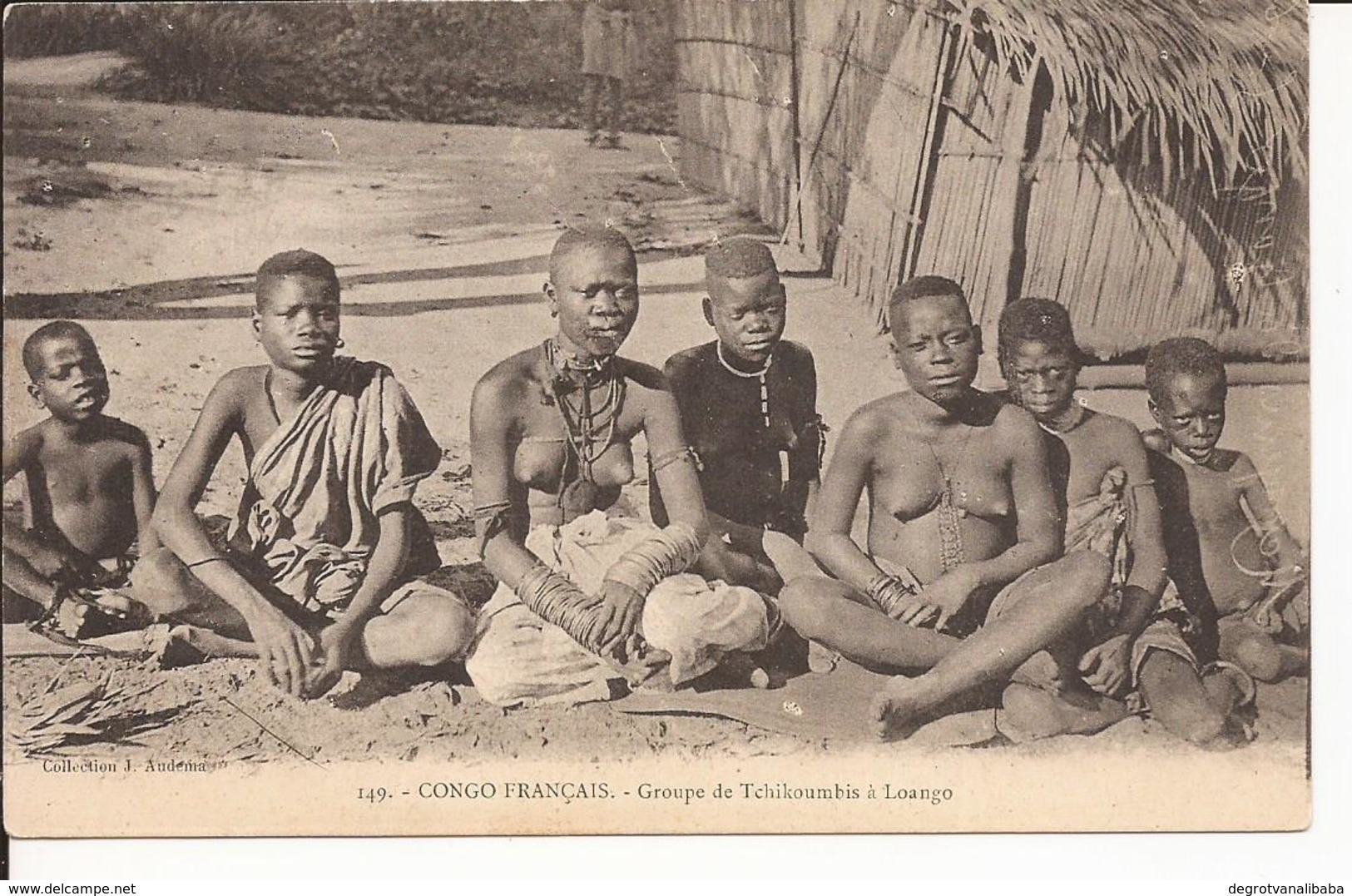 Congo Français Groupe De Tchikoumbis à Loango - Französisch-Kongo