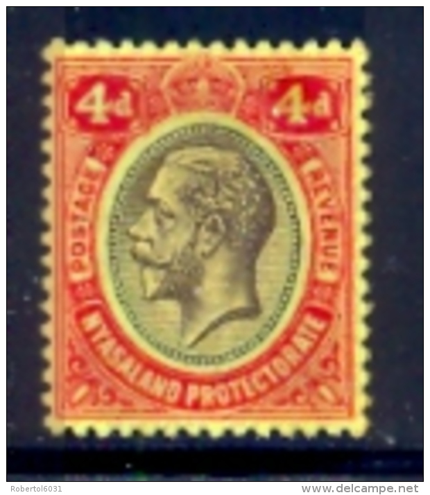 Nyasaland Protectorate 1913 Stamp MH 4 D. King George V - Nyassaland (1907-1953)