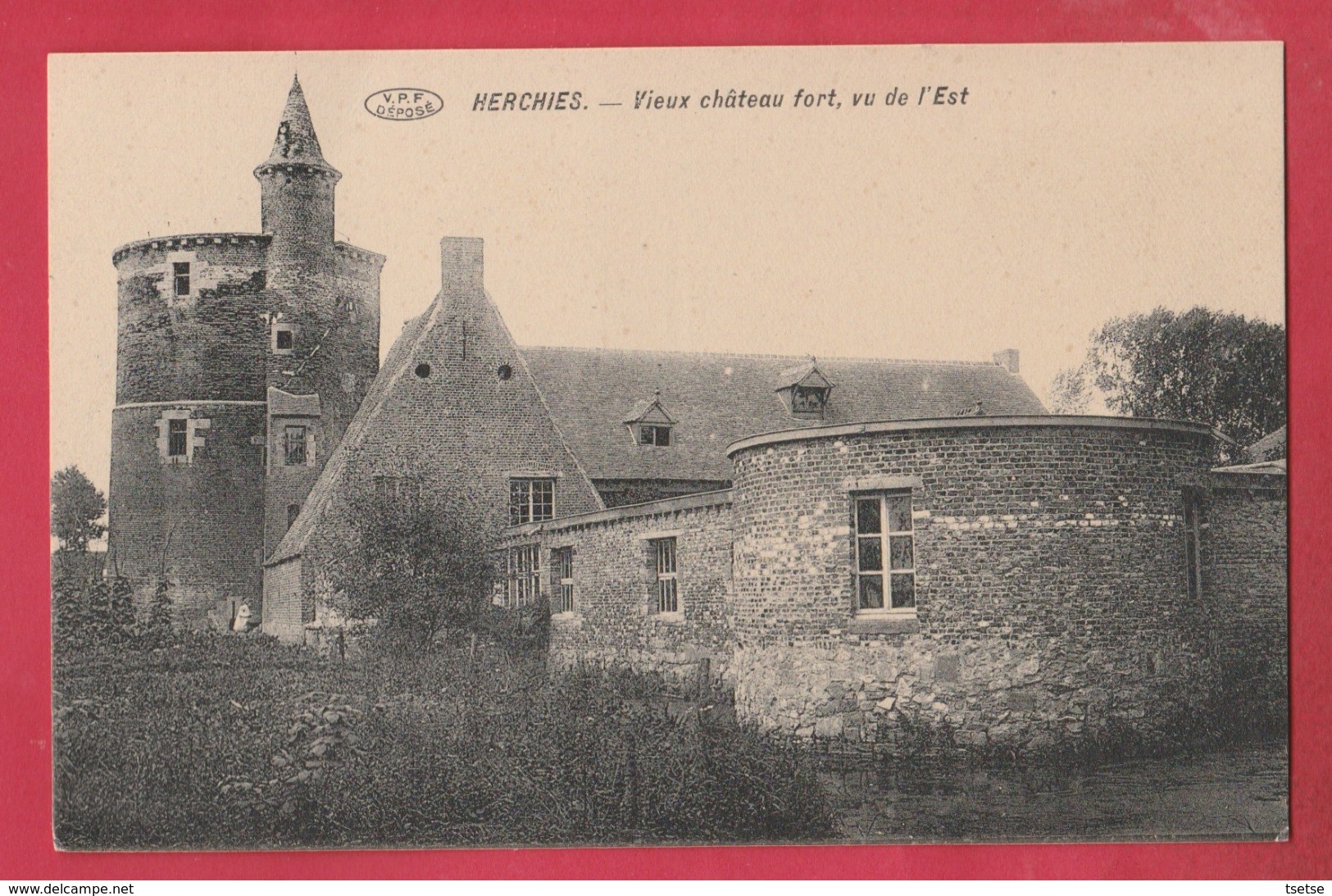 Herchies - Vieux Château Fort , Vu De L'Est( Voir Verso ) - Jurbise