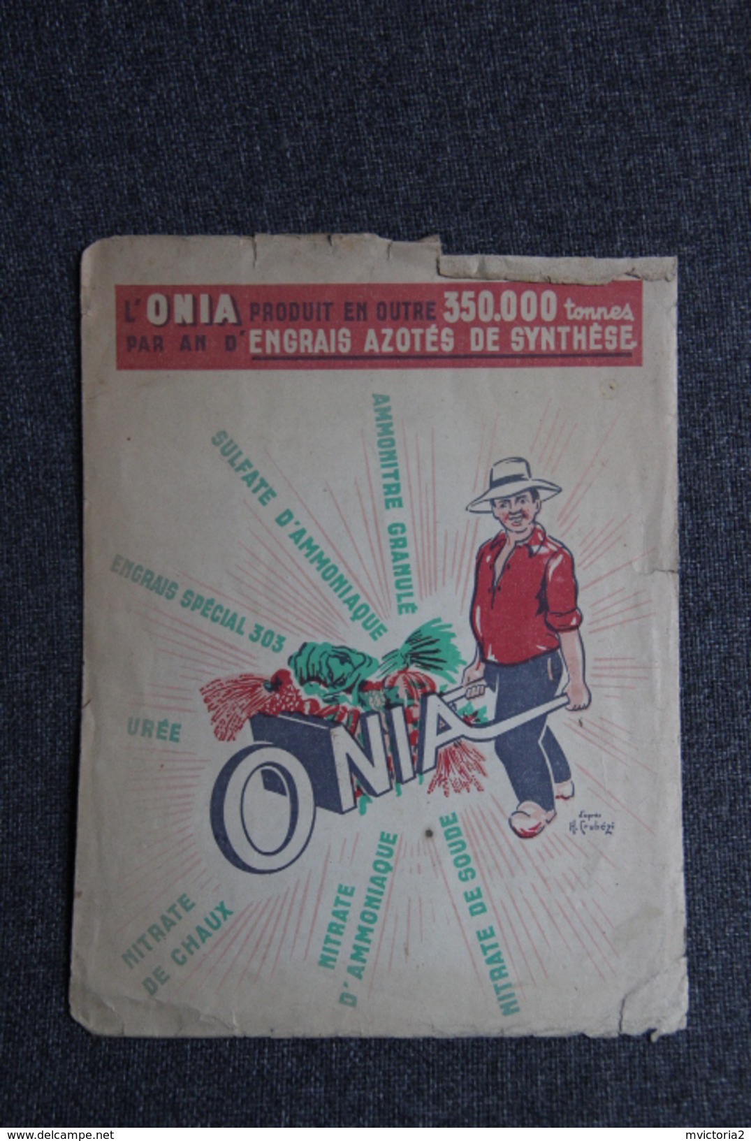 Protège Cahier " L'ONIA , Engrais Azoté De Synthèse ". - Agriculture