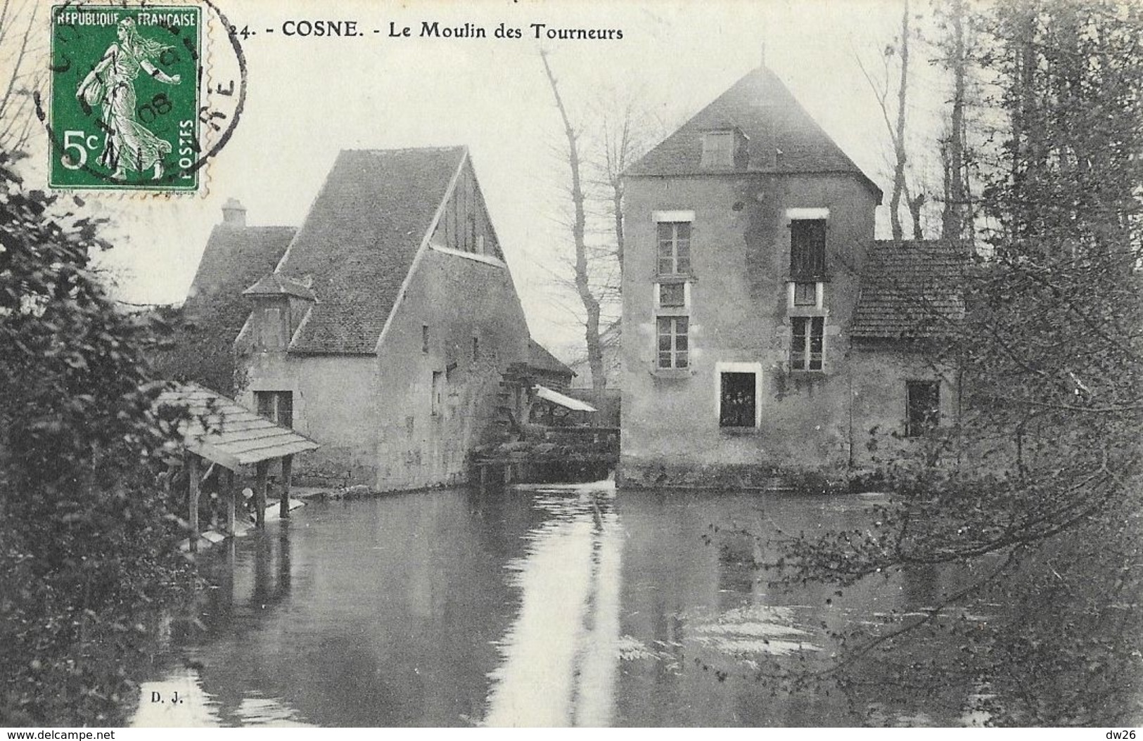 Cosne (Nievre) - Le Moulin Des Tourneurs - Carte B.J. N° 24 - Molinos De Agua