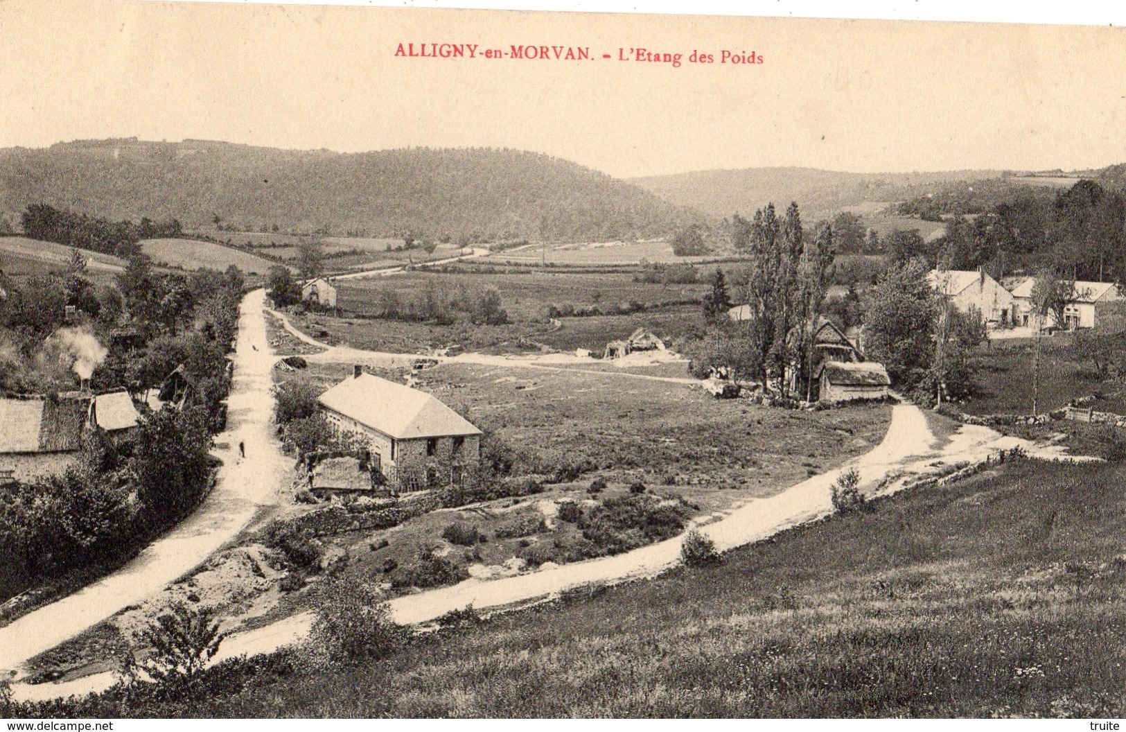 ALLIGNY-EN-MORVAN L'ETANG DES POIDS - Autres & Non Classés