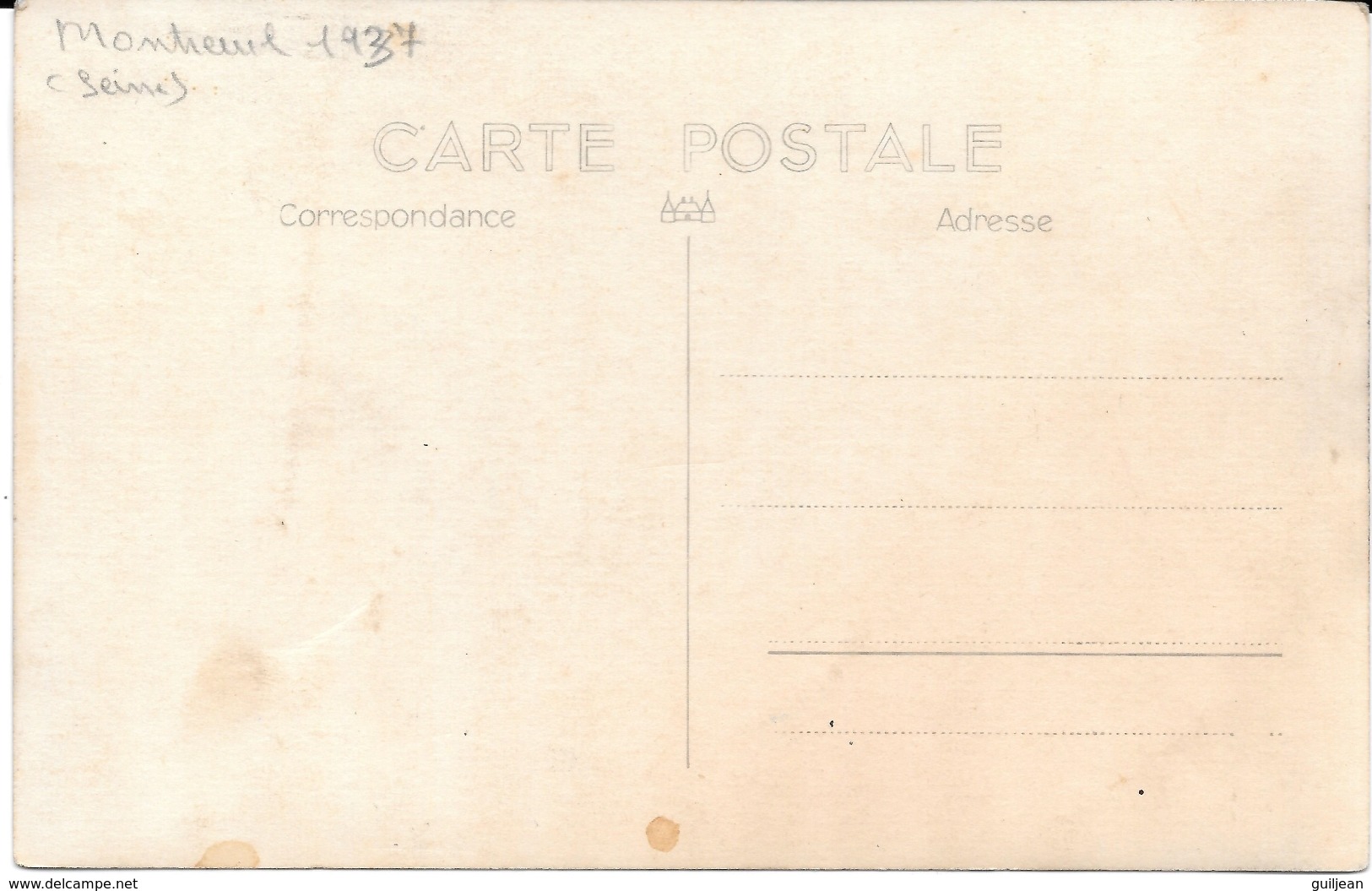 93 - MONTREUIL - CARTE PHOTO CARROSSERIE (1937 ?) - Montreuil