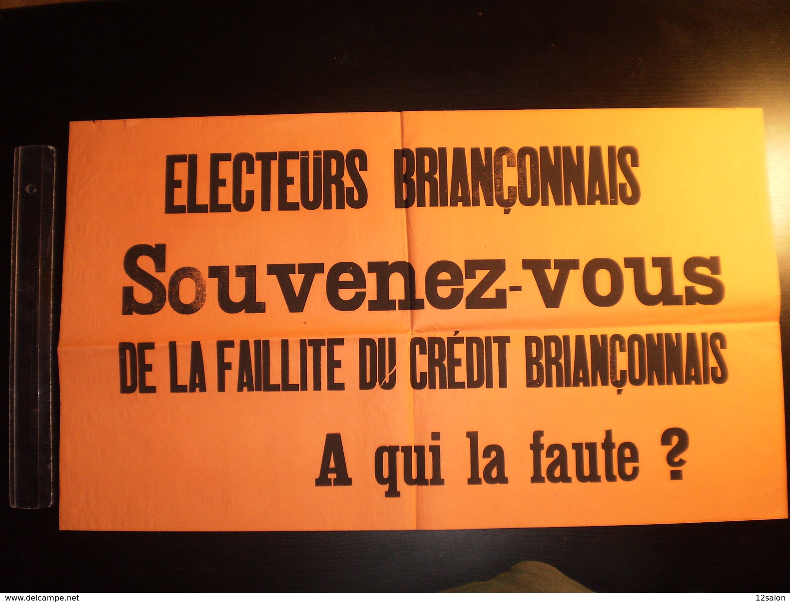 ELECTIONS AFFICHE  HAUTES ALPES BRIANCON 1900/1930 - Affiches