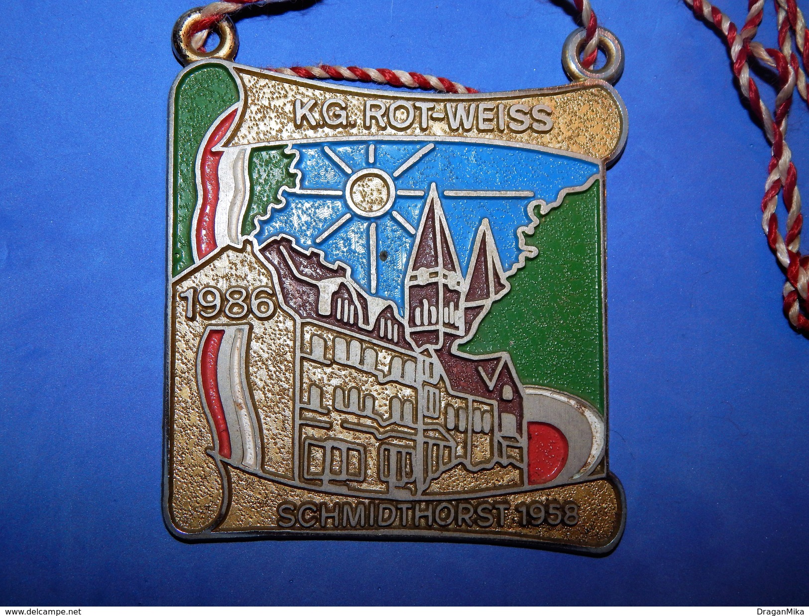 Huge ''Schutz'' Medal: K.G. ROT - WEISS 1986 SCHMIDTHORST - Autres & Non Classés