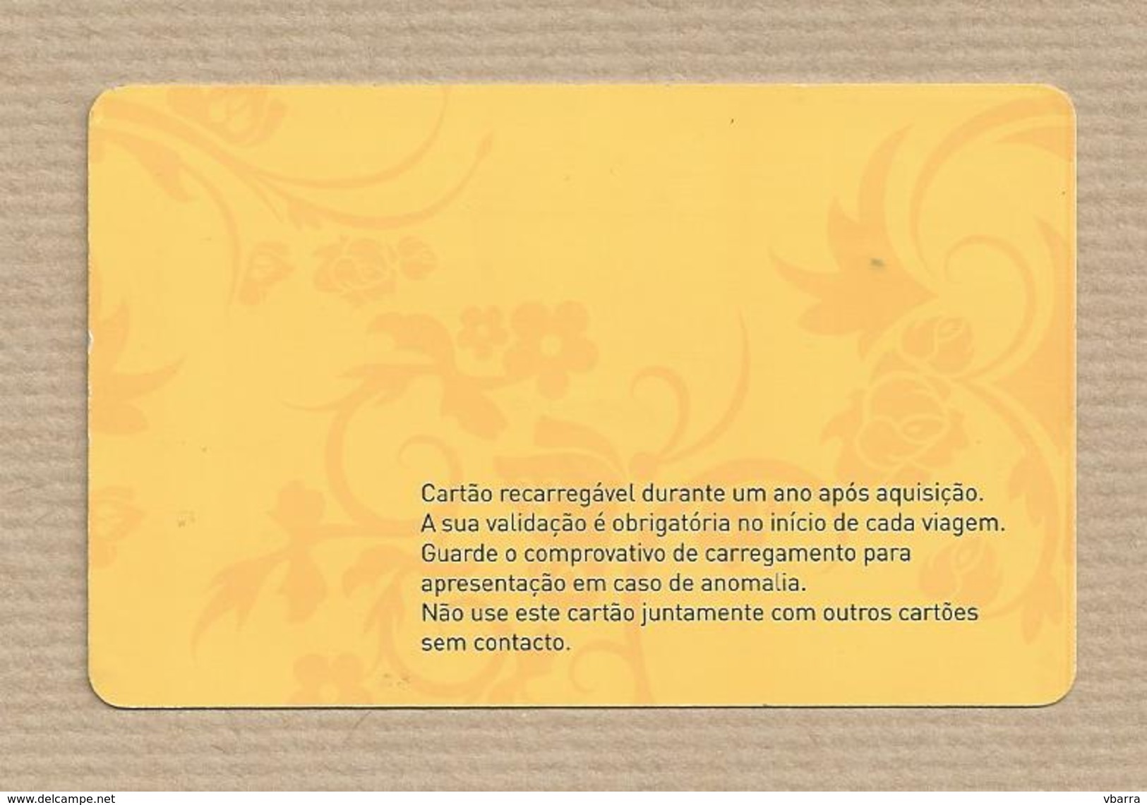 SMTUC Transportes De Coimbra Portugal Pre-payment Bus Ticket - Europa