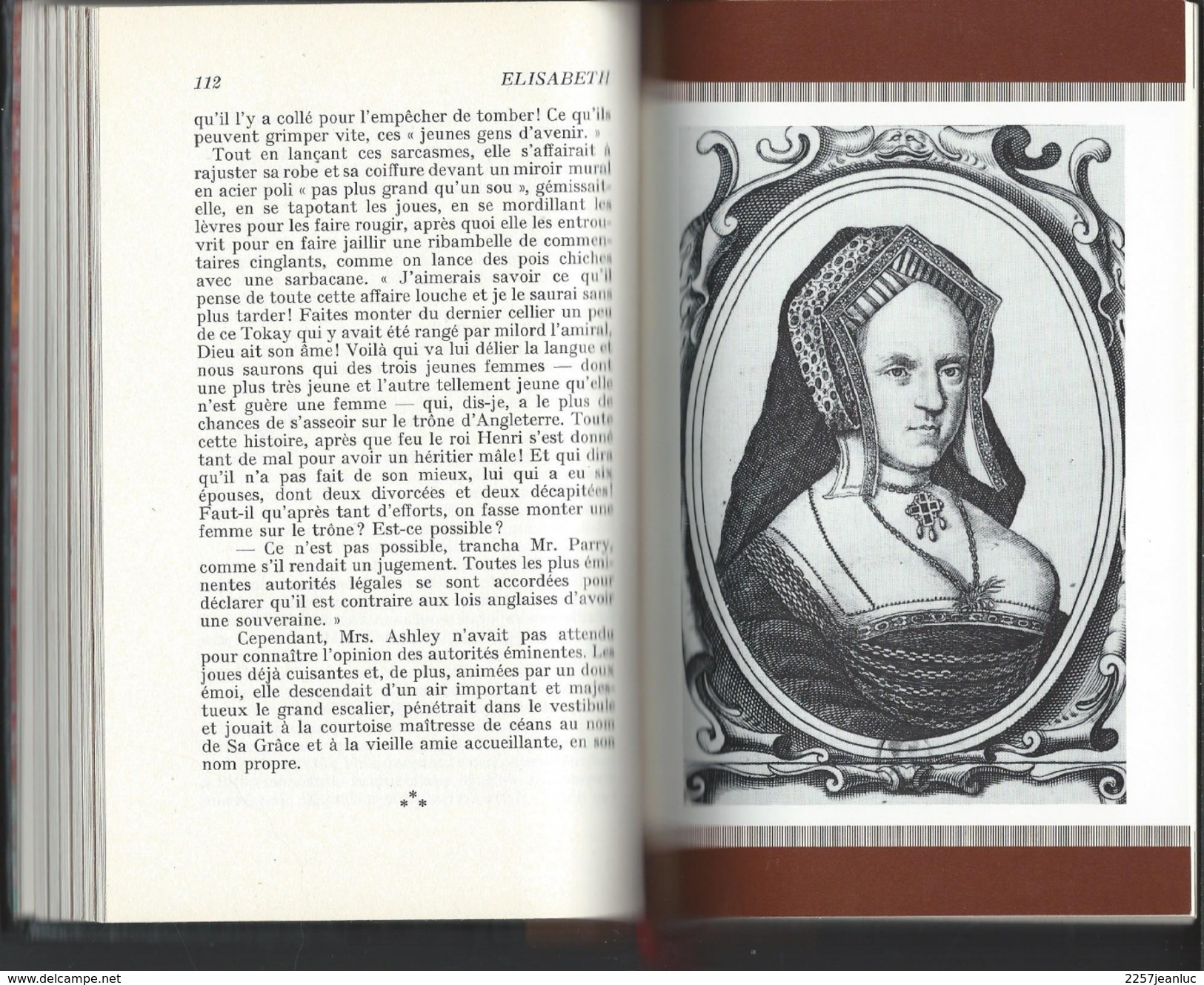 Elisabeth L'Enfance D'une Reine1533 - 1603  Par Margaret Irwin  Edit Famot Genève  1974 - Autres & Non Classés