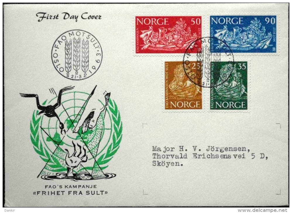 Norway 1963  MiNr.487-90  FDC (lot 2519 ) - FDC