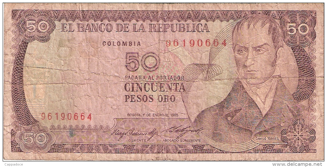 COLOMBIE   50 Pesos Oro   1/1/1985   P. 425a - Colombia