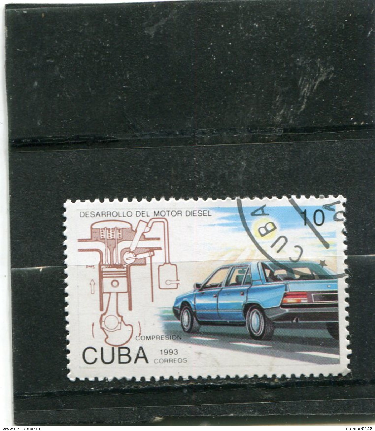 CUBA. 1993. SCOTT 3473. DEVELOPMENT OF THE DIESEL ENGINE. AUTOMOBILE - Usati