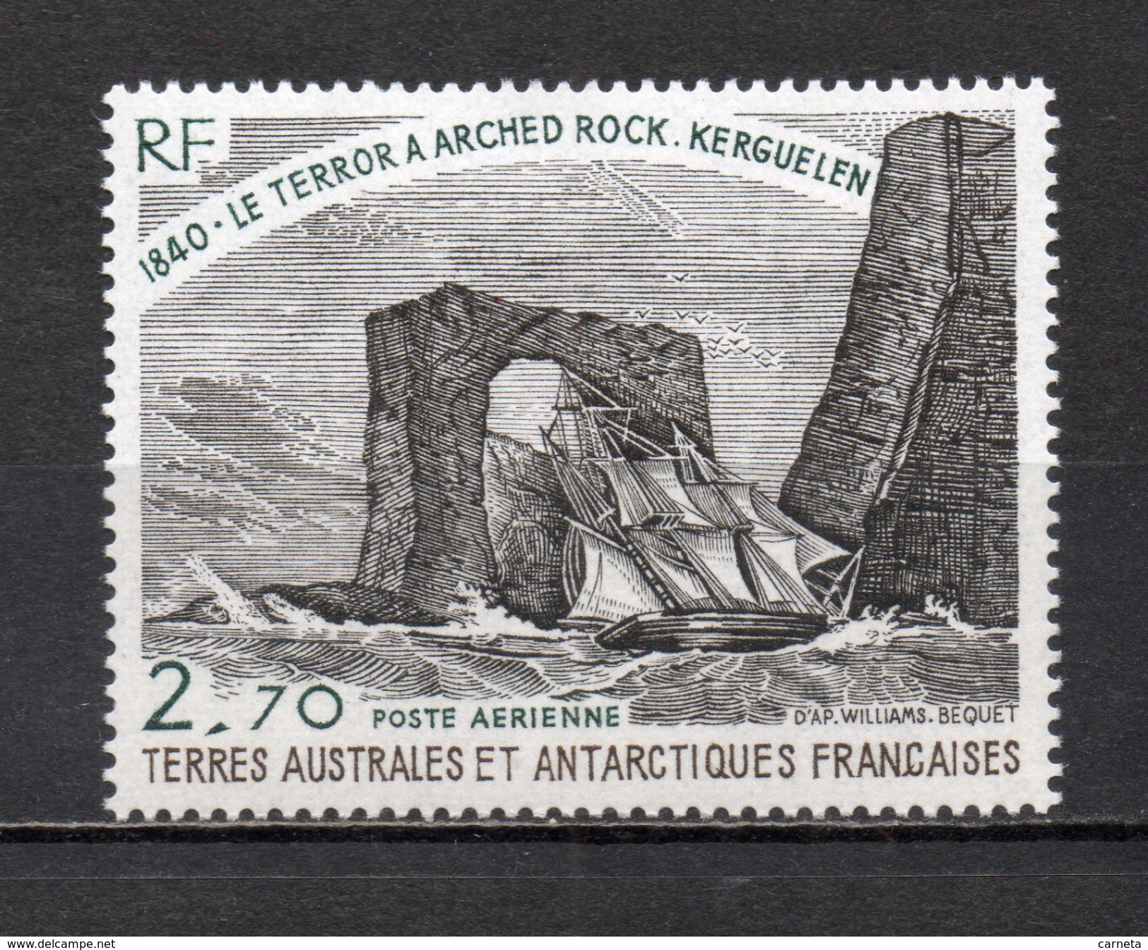 TAAF PA N° 59  NEUF SANS CHARNIERE COTE 1.90&euro;   BATEAUX - Posta Aerea