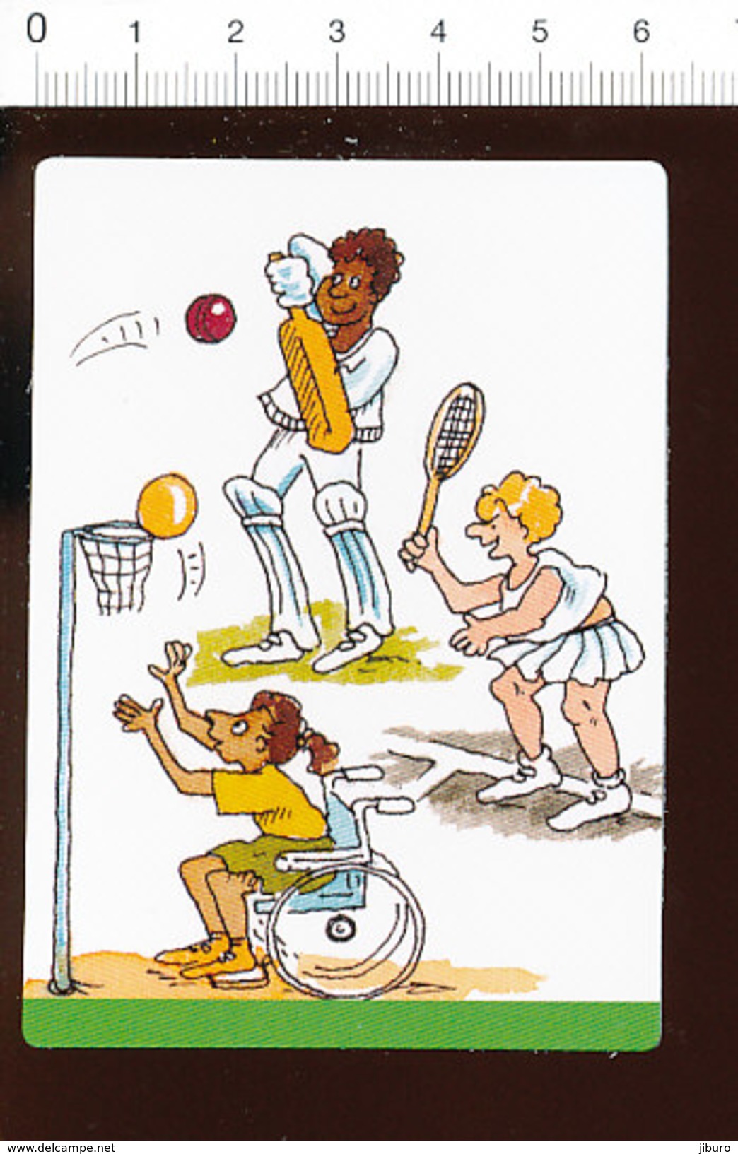 Humour Sport Cricket Basket-ball Tennis Basketball Handisport Handibasket / IM 175/9 - Andere & Zonder Classificatie