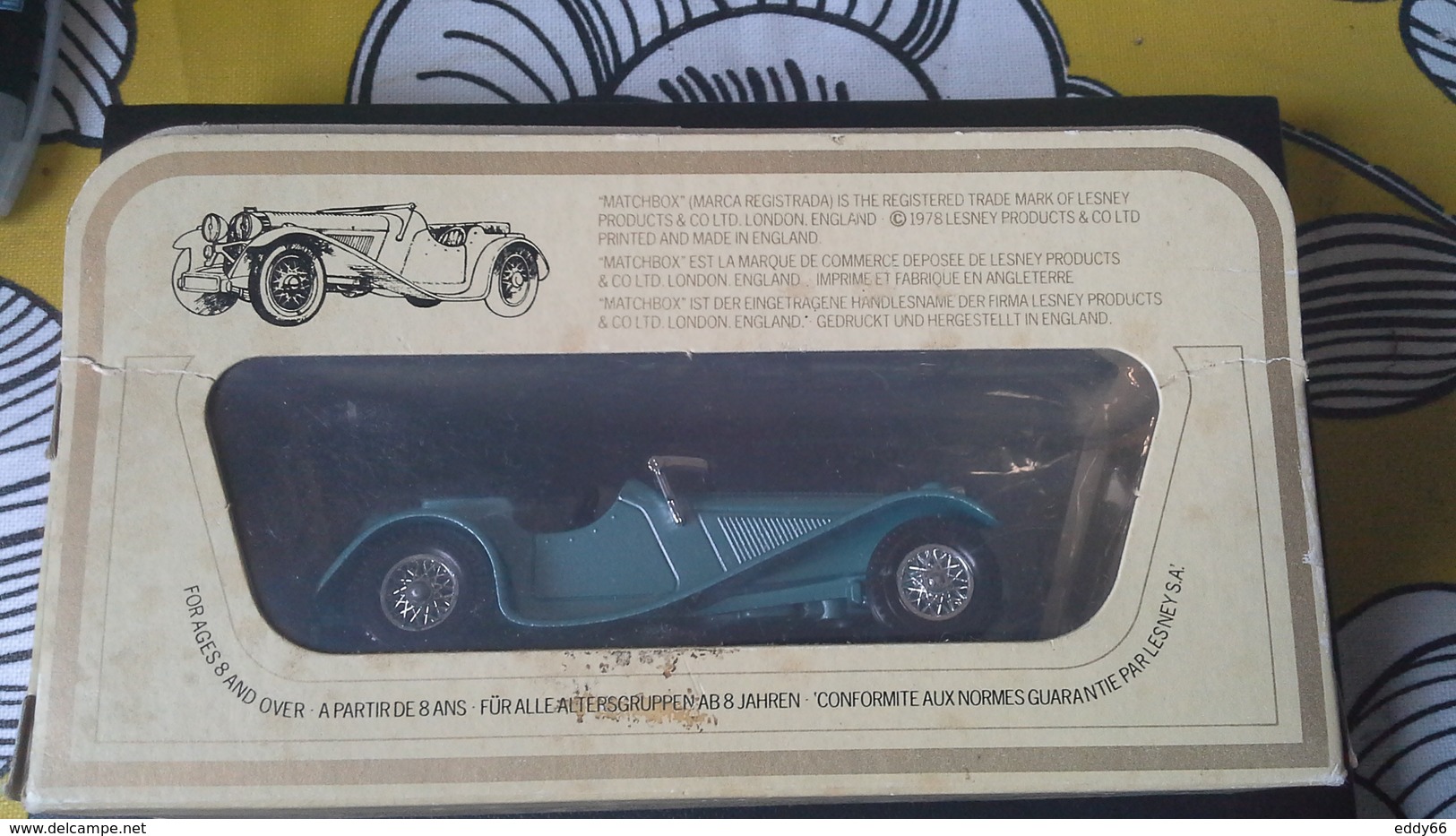 Matchbox " Models Of Yesteryear" Y-1 1936 Jaguar SS-100 - Sonstige & Ohne Zuordnung