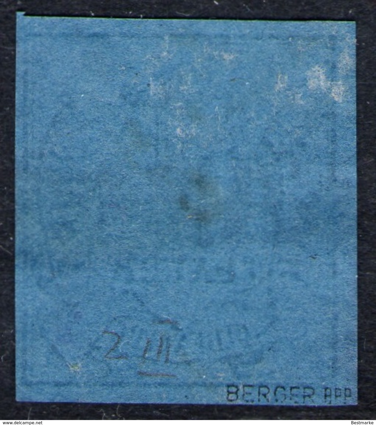 FRANCO Auf 1/10 Thaler Blau - Oldenburg Nr. 2 III Mit Abart - Kabinett - Tiefst Geprüft BPP - Oldenburg